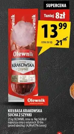 Arhelan Kiełbasa Krakowska Sucha z Szynki Olewnik oferta