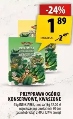 Arhelan Przyprawa Ogórki Konserwowe, Kwaszone INTERJAREK oferta