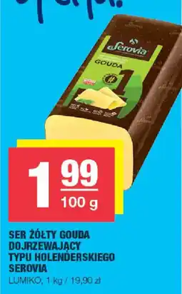EuroSPAR Ser Żółty Gouda Dojrzewający Typu Holenderskiego Serovia oferta