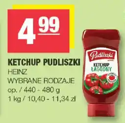 EuroSPAR Ketchup Pudliszki Łagodny oferta