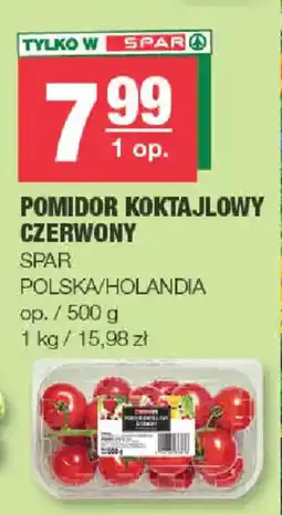 EuroSPAR Pomidor Koktajlowy Czerwony oferta