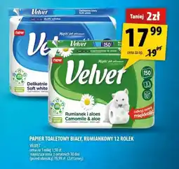 Arhelan PAPIER TOALETOWY BIAŁY, RUMIANKOWY 12 ROLEK VELVET oferta