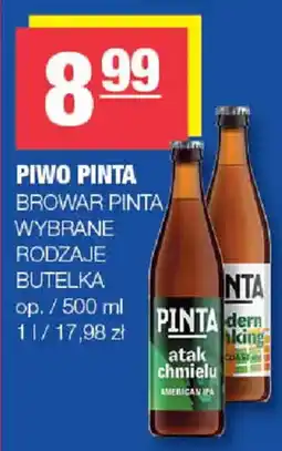 EuroSPAR Piwo Pinta Browar Pinta Wybrane Rodzaje Butelka oferta