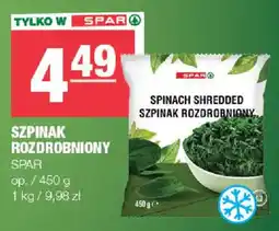 EuroSPAR Szpinak Rozdrobniony Spar oferta
