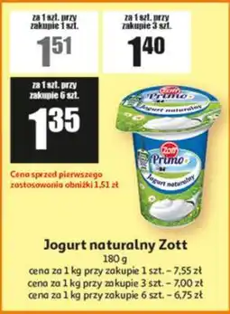 Auchan Jogurt naturalny ZOTT oferta