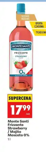 Biedronka Monte Santi Frizzante Strawberry / Mojito Moscato 0% oferta