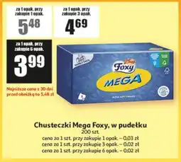Auchan Chusteczki Mega Foxy, w pudełku oferta