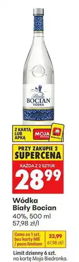 Biedronka Wódka Biały Bocian oferta