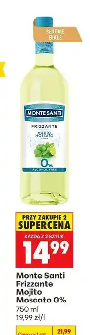Biedronka Monte Santi Frizzante Mojito Moscato 0% oferta