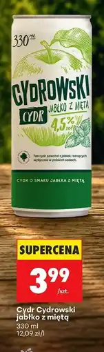 Biedronka Cydr Cydrowski jabłko z miętą oferta