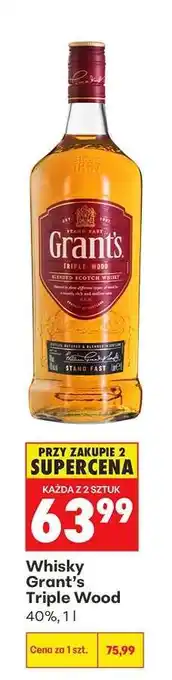 Biedronka Whisky Grant's Triple Wood oferta