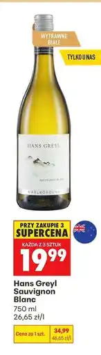 Biedronka HANS GREYL SAUVIGNON BLANC oferta