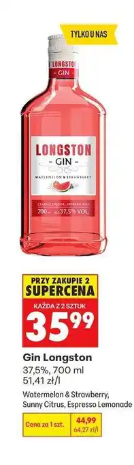 Biedronka GIN LONGSTON oferta
