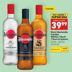 Biedronka Rum Hacienda Caribe White / Dark / Rum & Spices oferta