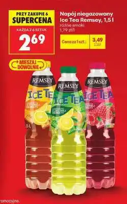 Biedronka Napój niegazowany Ice Tea Remsey, 1,5 l oferta