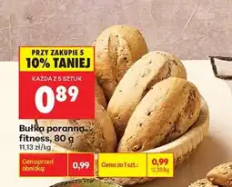 Biedronka bułka poranna fitness , 80 g oferta