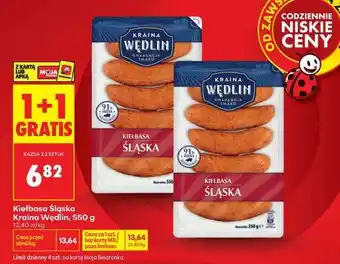 Biedronka Kiełbasa Śląska Kraina Wędlin 550 g oferta