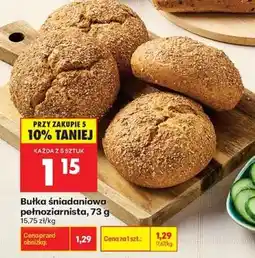Biedronka Bułka śniadaniowa pełnoziarnista, 73 g oferta