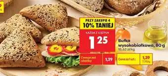 Biedronka Bułka wysokobiałkowa 80 g oferta