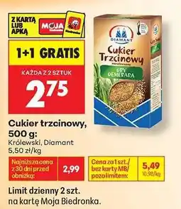 Biedronka CUKIER TRZCINOWY 500 G oferta