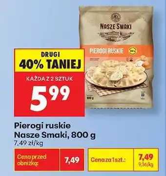 Biedronka Pierogi ruskie Nasze Smaki, 800 g oferta