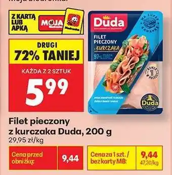 Biedronka Filet pieczony z kurczaka Duda 200 g oferta