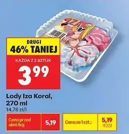 Biedronka Lody Iza Koral, 270 ml oferta