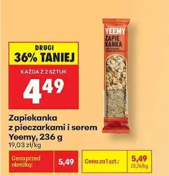 Biedronka Zapiekanka z pieczarkami i serem Yeemy, 236 g oferta