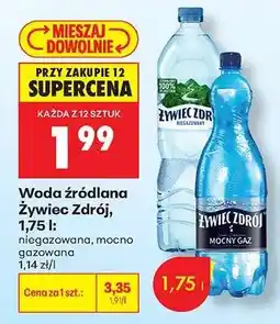 Biedronka Woda źródlana Żywiec Zdrój, 1,75 l oferta