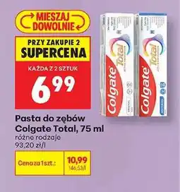 Biedronka Pasta do zębów Colgate Total 75 ml oferta