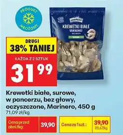 Biedronka Krewetki białe surowe , w pancerzu , bez głowy oczyszczone , Marinero 450 g oferta
