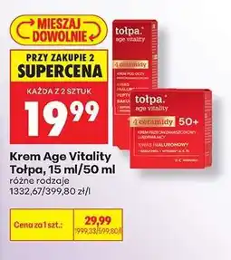 Biedronka Krem Age Vitality Tołpa, 15 ml/50 ml oferta