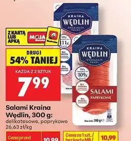 Biedronka Salami Kraina Wędlin 300 g oferta