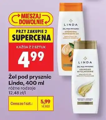 Biedronka Żel pod prysznic Linda, 400 ml oferta
