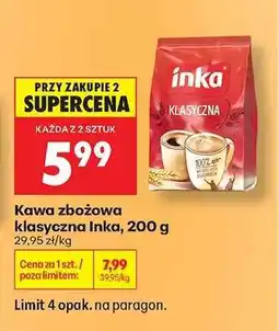 Biedronka Kawa zbożowa klasyczna Inka, 200 g oferta