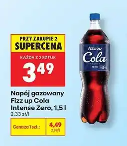 Biedronka Napój gazowany Fizz Up Cola Intense Zero, 1,5 l oferta