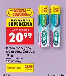 Biedronka Krem mocujący do protez Corega, 70 g oferta