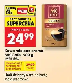 Biedronka Kawa mielona crema MK Cafe, 500 g oferta