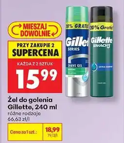 Biedronka Żel do golenia Gillette 240 ml oferta
