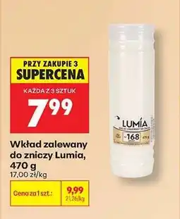 Biedronka Wkład zalewany do zniczy Lumia, 470 g oferta