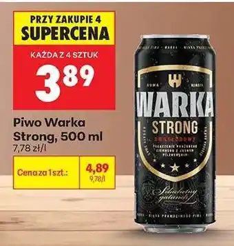 Biedronka Piwo Warka Strong, 500 ml oferta