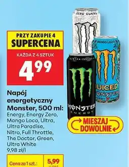 Biedronka Napój energetyczny Monster 500 ml oferta
