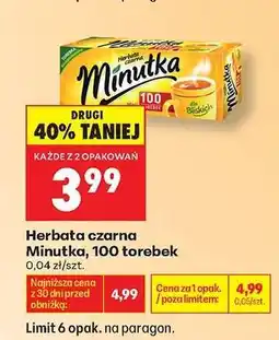 Biedronka Herbata czarna Minutka, 100 torebek oferta