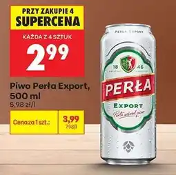 Biedronka PIWO PERŁA EXPORT 500 ML oferta