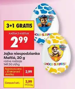 Biedronka Jajko niespodzianka Meltié, 20 g oferta