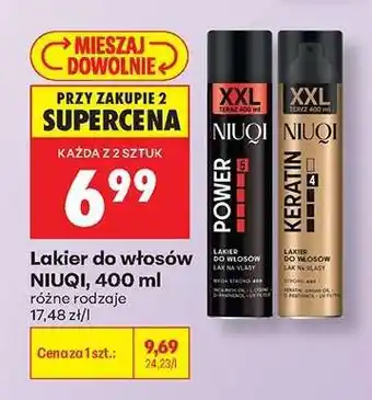 Biedronka Lakier do włosów NIUQI, 400 ml oferta