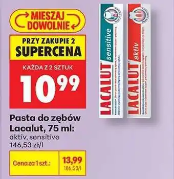 Biedronka Pasta do zębów Lacalut, 75 ml oferta