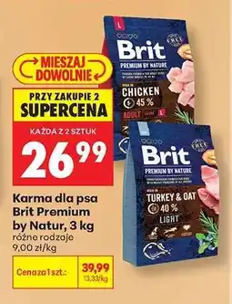 Biedronka Karma dla psa Brit Premium by Natur, 3 kg oferta