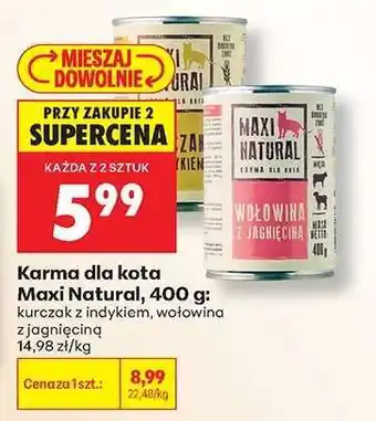 Biedronka Karma dla kota Maxi Natural, 400 g oferta