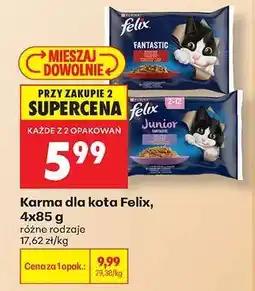 Biedronka Karma dla kota Felix, 4x85 g oferta